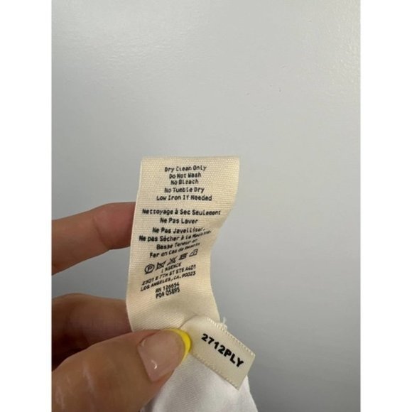 L'Agence Roxy Paperbag Women's Tie Waist Cargo Pant White Size: 8 NWT - Picture 9 of 11